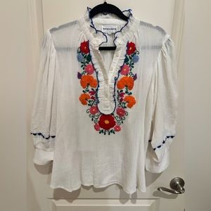 Antic Batik Embroidered Top